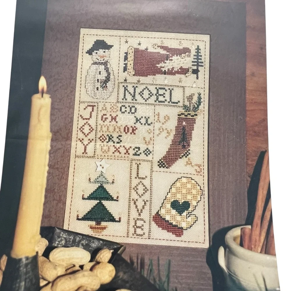 Homespun Elegance Patches of‎ Christmas II Purely Samplers Cross Stitch Pattern